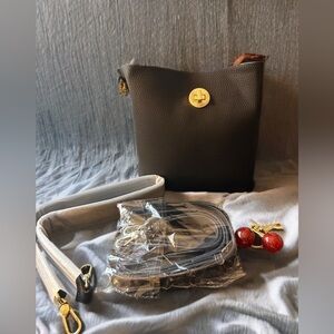 NEW Women's Bucket Crossbody Handbag Purse Shoulder Bag Black